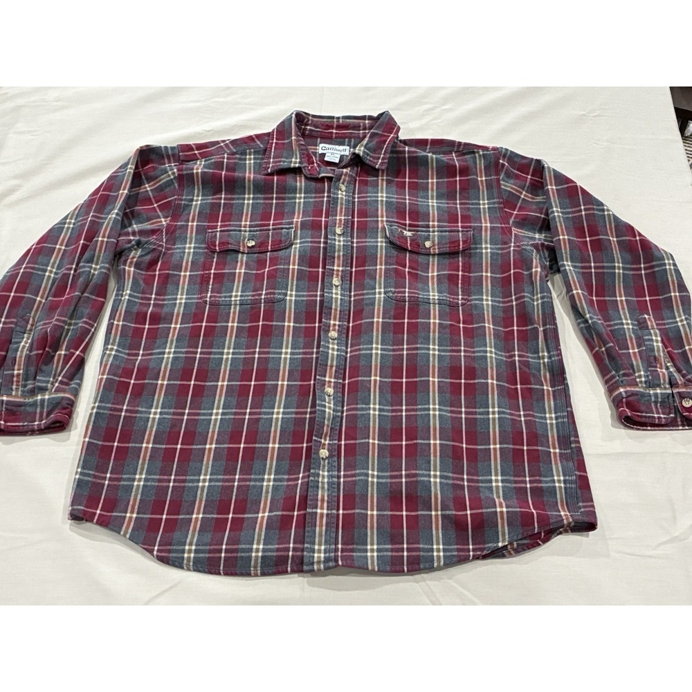 Carhartt Heavy Flannel Vintage S138red XL 90's,Y2K Men's